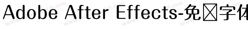 Adobe After Effects字体转换